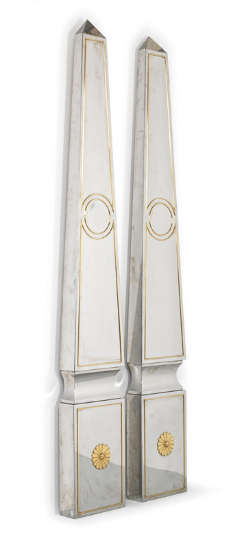 Sculture Art Decò Obelischi metallored del XX Secolo Opera d'arte esemplare - Robertaebasta® Art Gallery opere d’arte esclusive.